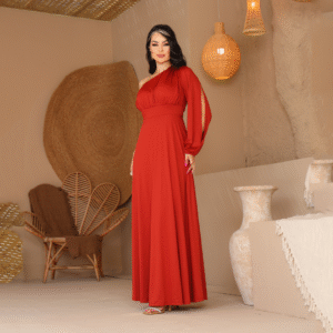 Vestido Manga - Vestido longo - Vestido de festa - Manga longa - Estilo noturno - Deslumbrante